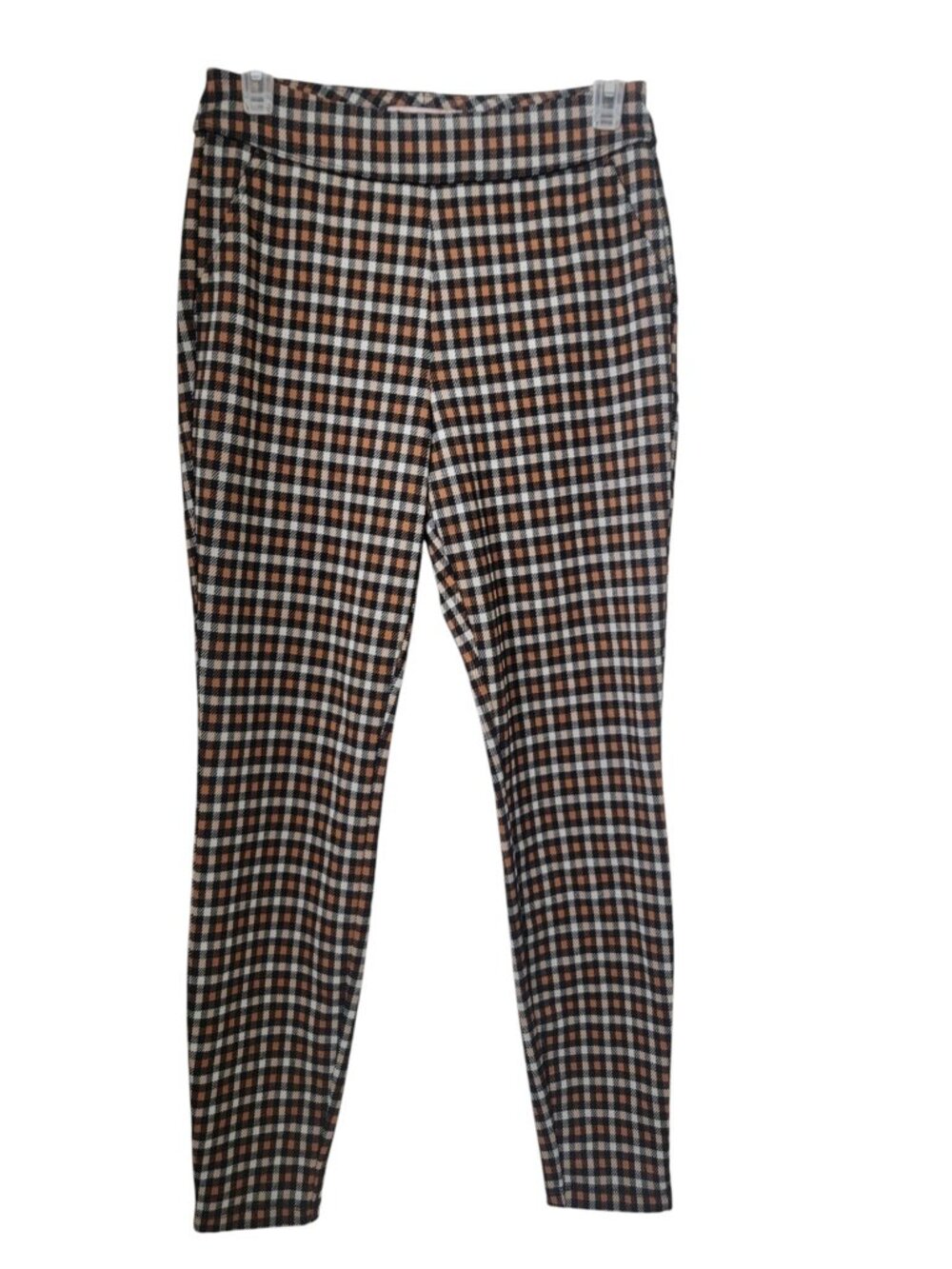 SO Size S Black, Tan & Cream Houndstooth Checkered High Rise Legging